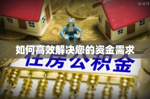 霍尔果斯如何高效解决您的资金需求